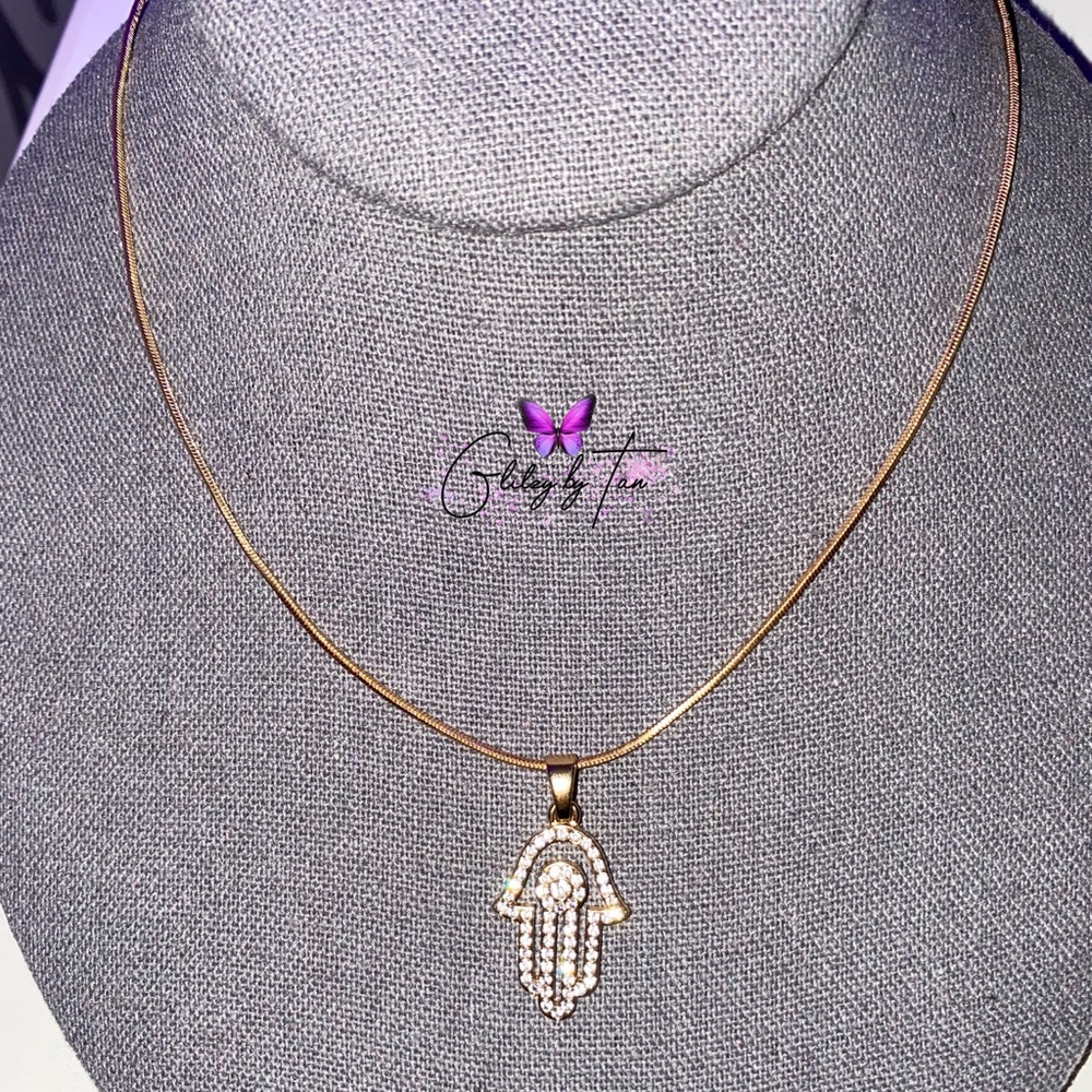 Gold Hamsa Necklace